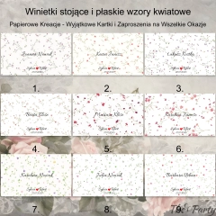 Eleganckie Winietki na Stół – 20 Delikatnych Wzorów do Wyboru!