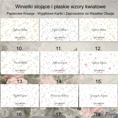 Eleganckie Winietki na Stół – 20 Delikatnych Wzorów do Wyboru!